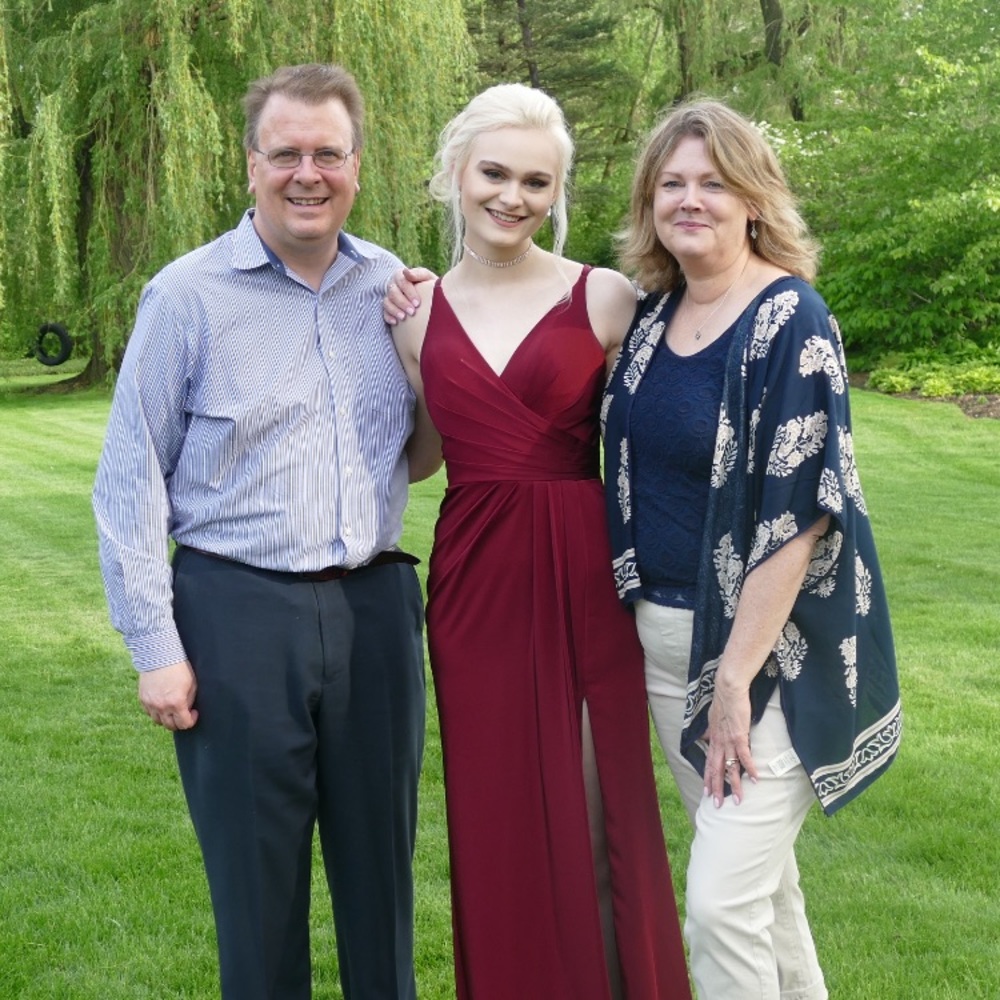 Faviana V-neck Ruched Open Back Floor Length Gown - Picture 5 of 5